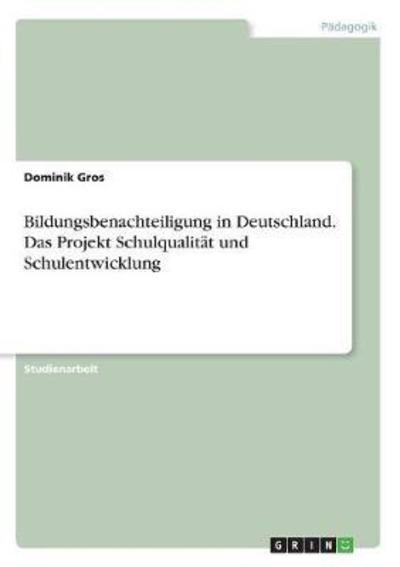 Cover for Gros · Bildungsbenachteiligung in Deutsch (Bok)