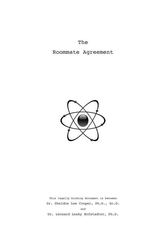 Cover for Sheldon Cooper · Sheldon's Roommate Agreement: Inspired by The Big Bang Theory (Paperback Book) (2015)