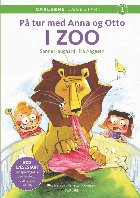 Cover for Pia Aagensen; Sanne Haugaard · Carlsens Læsestart: Carlsens læsestart - På tur med Anna og Otto: I ZOO (Innbunden bok) [1. utgave] (2020)