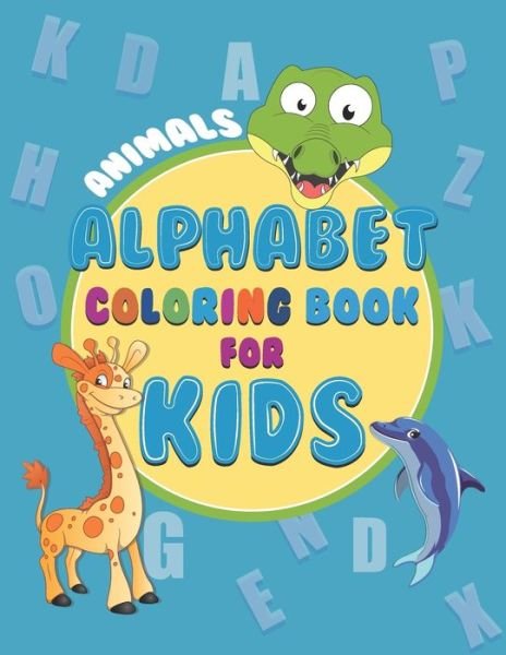 Cover for Haque Design · Animals Alphabet Coloring Book for Kids (Paperback Book) (2020)