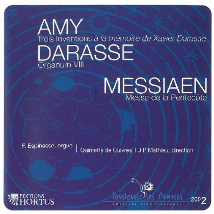 Amy-messiaen-darasse - Amy - Musique - Hortus - 3487720009259 - 18 février 2013