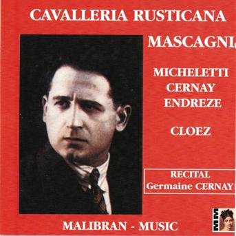 Cover for Pietro Mascagni  · Cavalleria Rusticana (1890) (CD)