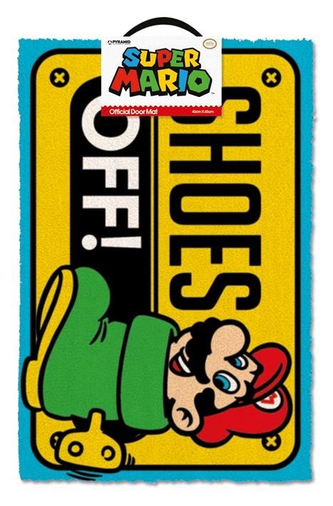 Cover for Super Mario · Super Mario - Shoes Off Colour (Door Mats) (MERCH) (2018)