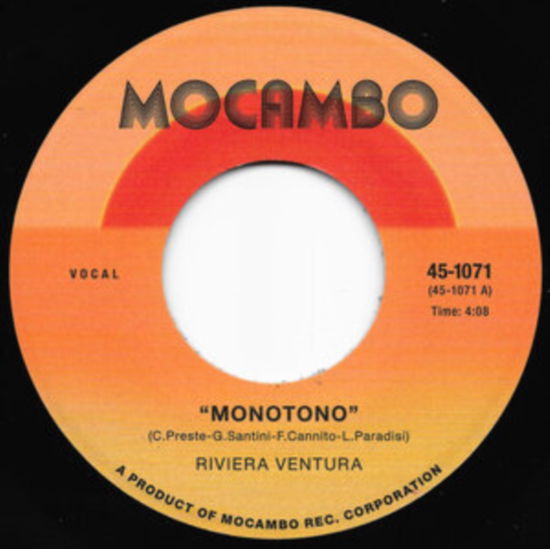 Cover for Riviera Ventura · Monotono / Con Te (7&quot;) (2025)