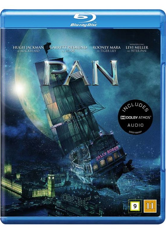Cover for Hugh Jackman / Garrett Hedlund / Rooney Mara / Levi Miller · Pan (Blu-ray) (2016)
