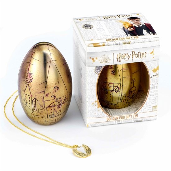 Boxed Golden Egg Gift Tin with Necklace - Gold - Harry Potter - Produtos - HARRY POTTER - 5055583450259 - 1 de fevereiro de 2024