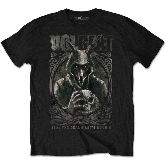 Volbeat Unisex Tee: Goat with Skull - Volbeat - Produtos - Bravado - 5056170602259 -