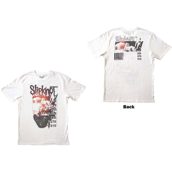 Cover for Slipknot · Slipknot Unisex T-Shirt: The End (White) (Back Print) (T-shirt) [size S] (2023)