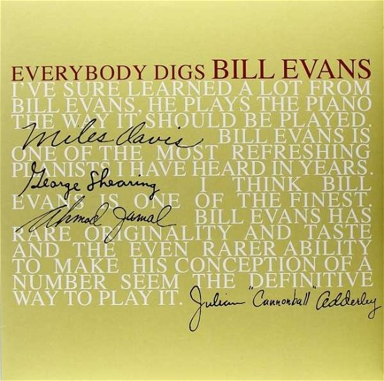 Everybody Digs Bill Evans - Bill Evans Trio - Musik - STEREO MEDIA - 8032979642259 - October 30, 2015