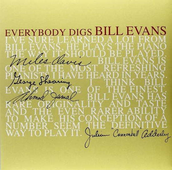 Everybody Digs Bill Evans - Bill Evans Trio - Music - STEREO MEDIA - 8032979642259 - October 30, 2015