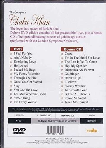 Cover for Chaka Khan · Complete Chaka Khan (2pc) / (Bonc Dlx) (DVD) (2009)