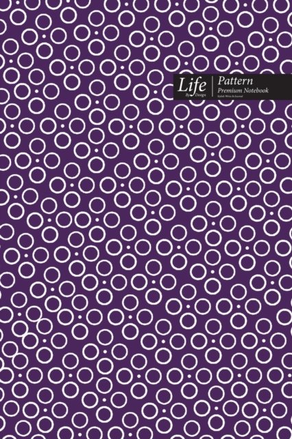 Cover for Design · Ringed Dots Pattern Composition Notebook, Dotted Lines, Wide Ruled Medium Size 6 x 9 Inch (A5), 144 Sheets Purple Cover (Paperback Book) (2020)