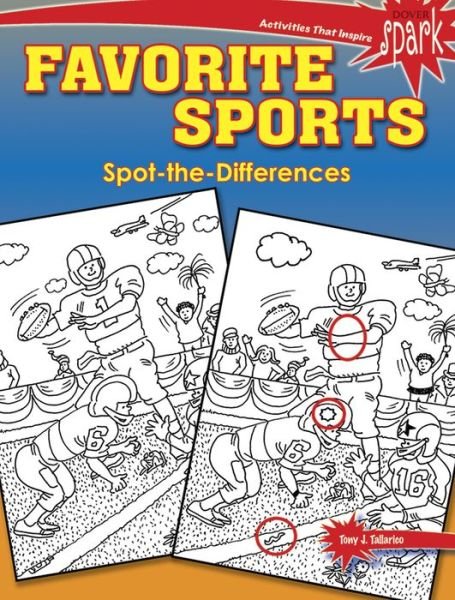 Cover for Tony Tallarico · Spark Favorite Sports Spot-the-Differences (Paperback Bog) (2018)