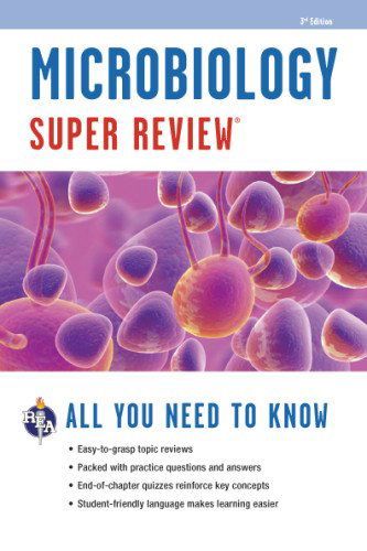 Cover for The Editors of Rea · Microbiology Super Review (Super Reviews Study Guides) (Paperback Book) [Third Edition, Revised edition] (2013)