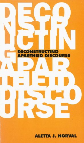 Deconstructing Apartheid Discourse - Phronesis - Aletta J Norval - Books - Verso Books - 9781859841259 - April 17, 1996