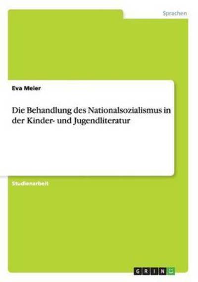 Cover for Meier · Die Behandlung des Nationalsozial (Book) (2016)