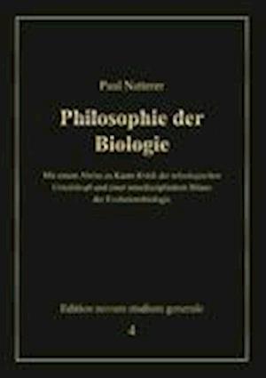 Cover for Natterer · Philosophie der Biologie (Buch)