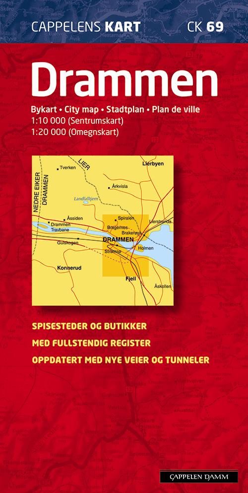Cover for Cappelen Damm · CK: Drammen : bykart = city map = Stadtplan = plan de ville (Hardcover bog) (2012)