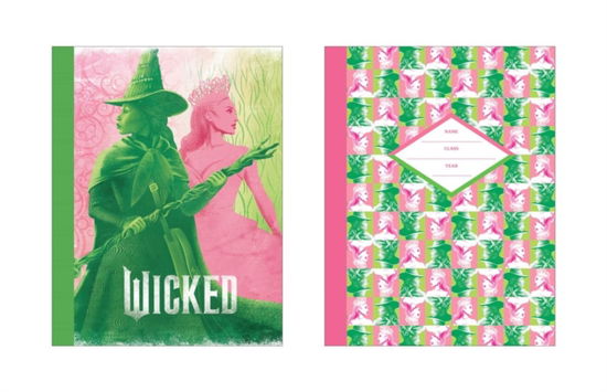 Cover for Insight Editions · Wicked Pink &amp; Green Composition Notebook Set (Set of 2) - Wicked (Taschenbuch) (2025)