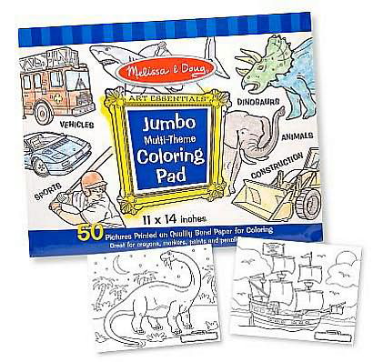 Cover for Jumbo Coloring Pad - Blue (11` X 14`) (Book) (2012)