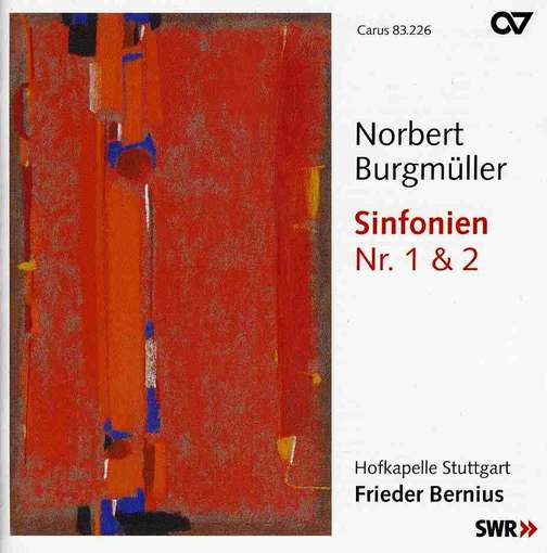 Cover for Burgmuller / Hofkapelle Stuttgart / Bernius · Symphony No 1 &amp; 2 (CD) (2010)