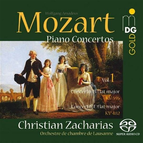 Cover for Zacharias, Christian / Orchestre Chambre De Lausanne · Mozart Piano Concertos Vol. 1: Kv595/kv482 (CD) (2021)