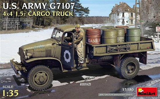 Cover for MiniArt · 1/35 U.s. Army G7107 4x4 1,5t Cargo Truck (Legetøj)