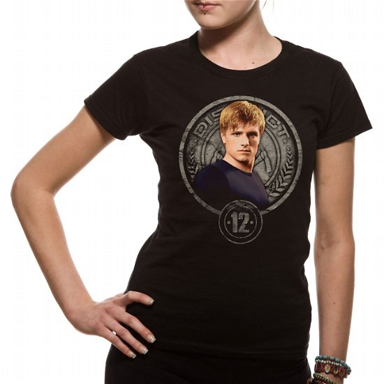 Cover for Hunger Games · T-shirt Peeta In Stone Seal Black (MERCH)