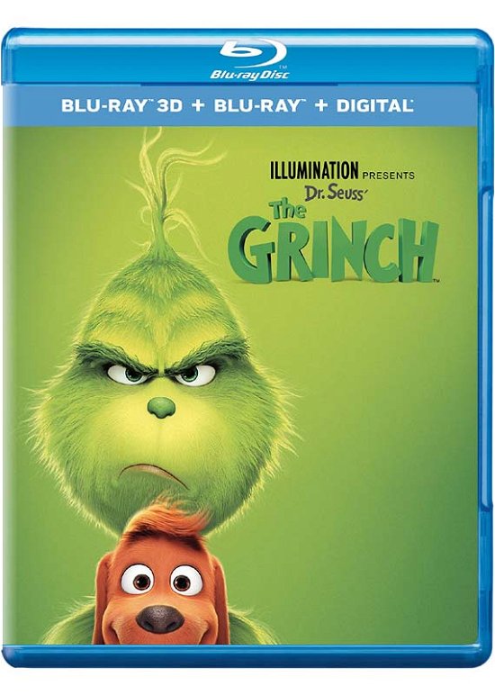 Cover for Grinch the 2019 3D · Dr Seuss - The Grinch 3D + 2D (Blu-ray) (2019)