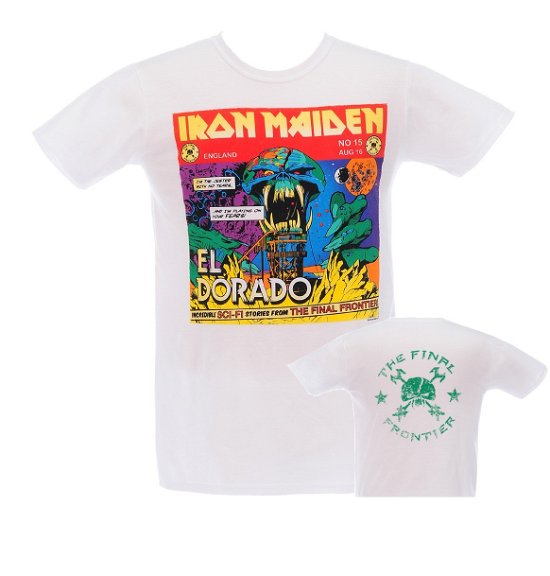 Cover for Iron Maiden · El Doradowhite (T-shirt) [size L] (2010)