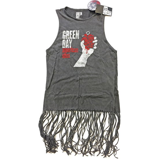 Cover for Green Day · Green Day Ladies Tassel Dress: American Idiot Vintage (Bekleidung) [size S] [Grey - Ladies edition]