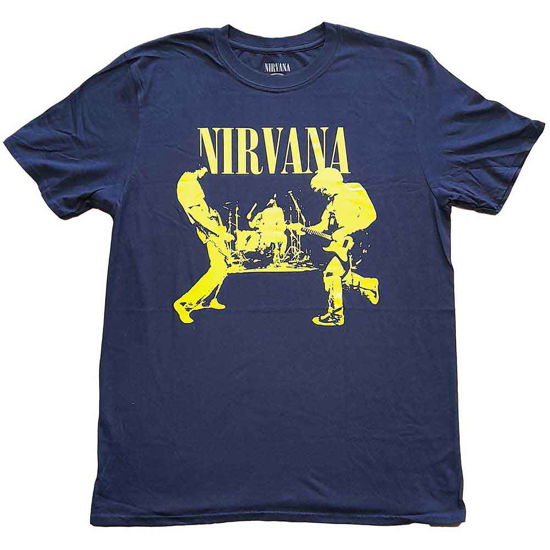 Cover for Nirvana · Nirvana Unisex T-Shirt: Stage (T-shirt) [size M] [Blue - Unisex edition] (2020)