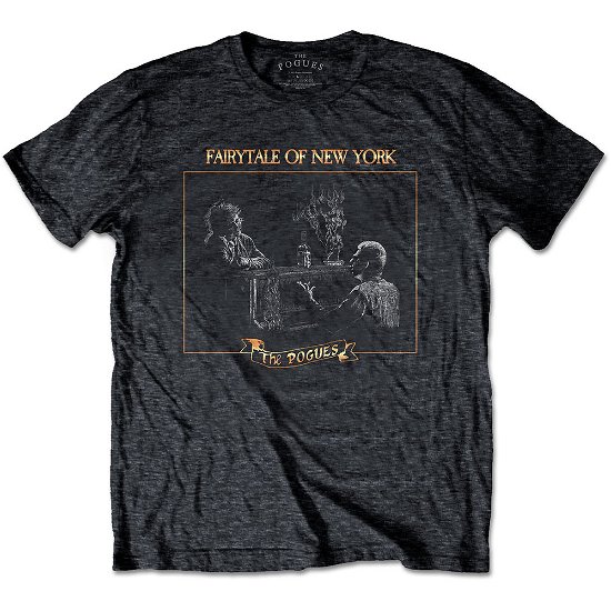 Cover for Pogues - The · The Pogues Unisex T-Shirt: Fairytale Piano (T-shirt) [size S] [Grey - Unisex edition]