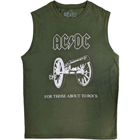 AC/DC Unisex Tank T-Shirt: About To Rock - AC/DC - Produtos -  - 5056561080260 - 