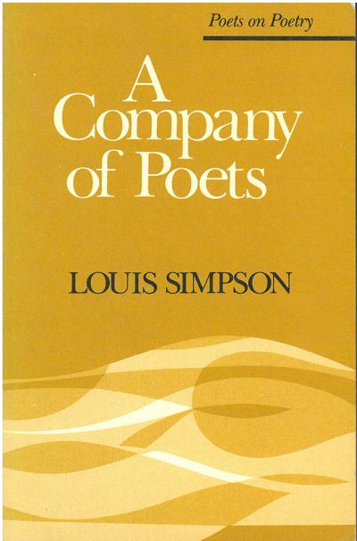 Cover for Louis Simpson · A Company of Poets - Poets on Poetry (Paperback Book) (1981)