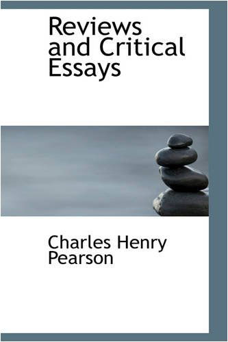 Cover for Charles Henry Pearson · Reviews and Critical Essays (Paperback Book) (2008)