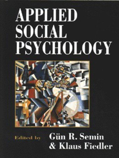 Cover for G R Semin · Applied Social Psychology (Paperback Book) (1996)