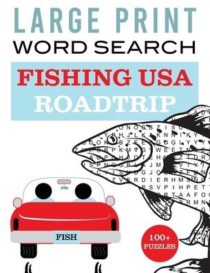 Cover for Whyitsme Design · Large Print Word Search Fishing USA Roadtrip (Paperback Book) (2020)