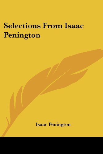 Cover for Isaac Penington · Selections from Isaac Penington (Paperback Book) (2007)