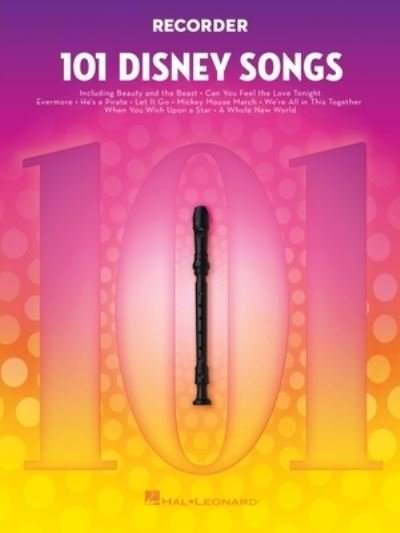 Cover for 101 Disney Songs: Recorder (Book) (2021)
