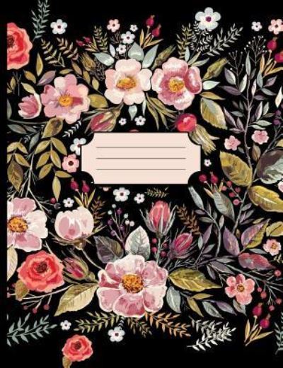 Cover for Terri Jones · Pretty Watercolor Flowers Black Notebook (Paperback Book) (2018)