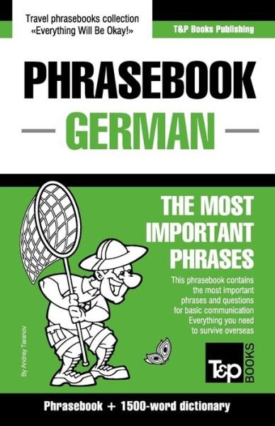 Cover for Andrey Taranov · English-German phrasebook and 1500-word dictionary - American English Collection (Paperback Book) (2018)