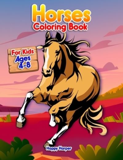 Cover for Harper Hall · Horses Coloring Book (Taschenbuch) (2020)