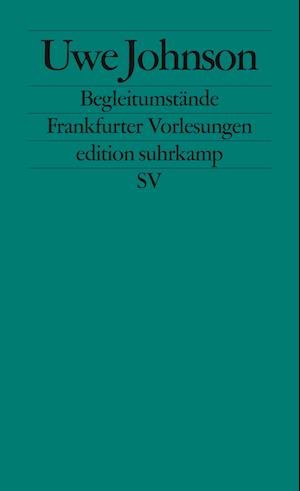 Cover for Uwe Johnson · Edit.Suhrk.2426 Johnson.Begleitumst.SA (Buch)