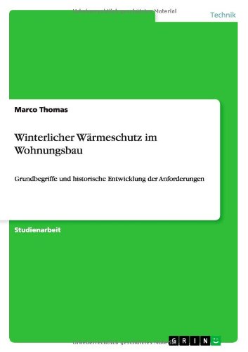 Cover for Marco Thomas · Winterlicher Warmeschutz Im Wohnungsbau (Paperback Book) [German edition] (2014)