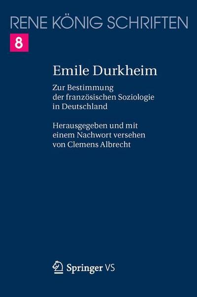 Cover for König · Emile Durkheim (Buch) (2016)