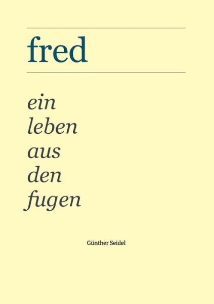 Cover for Seidel · Fred (Buch) (2019)