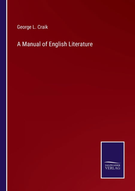 Cover for George L. Craik · A Manual of English Literature (Paperback Book) (2022)