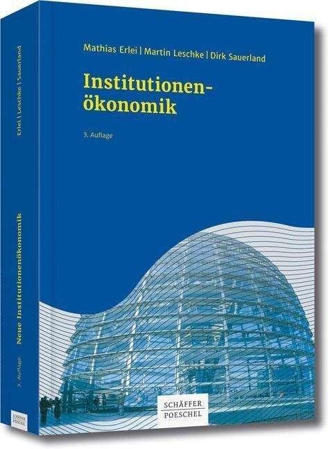 Cover for Erlei · Institutionenökonomik (Buch)