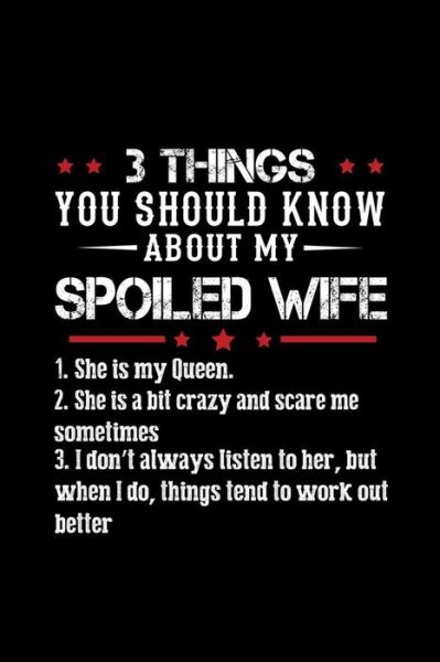 3 Things You Should Know About My Spoiled Wife - Trendy Zero - Książki - Independently Published - 9798615241260 - 18 lutego 2020